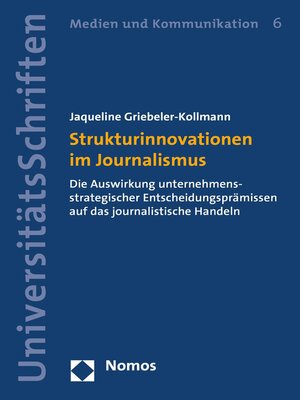cover image of Strukturinnovationen im Journalismus